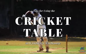 cricket table