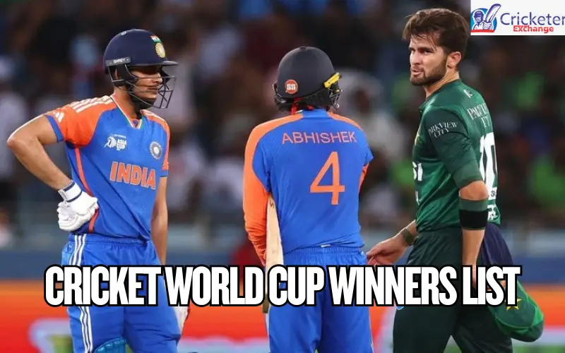 cricket world cup winners list